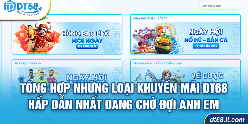 Các loại khuyến mãi DT68